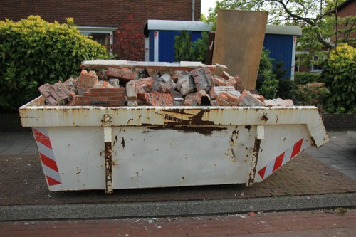 Old furniture ready for disposal in East London